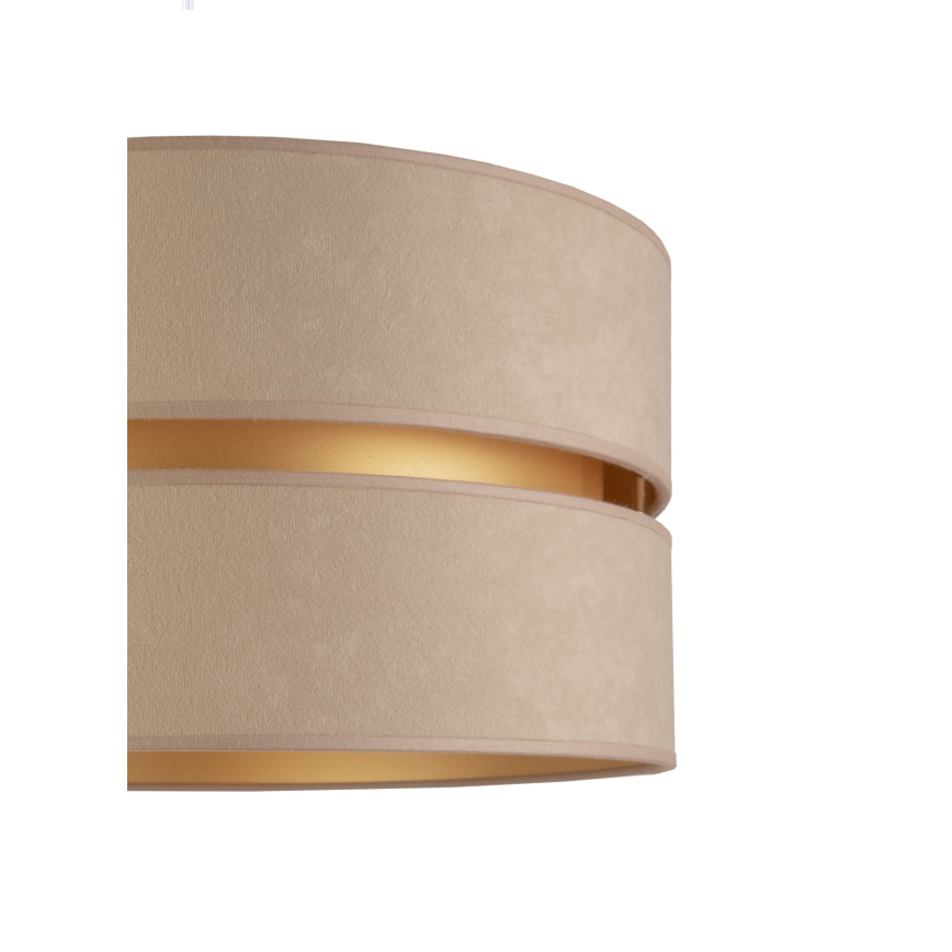 Duolla - Stojací lampa DUO 1xE27/60W/230V pr. 44 cm béžová/wenge