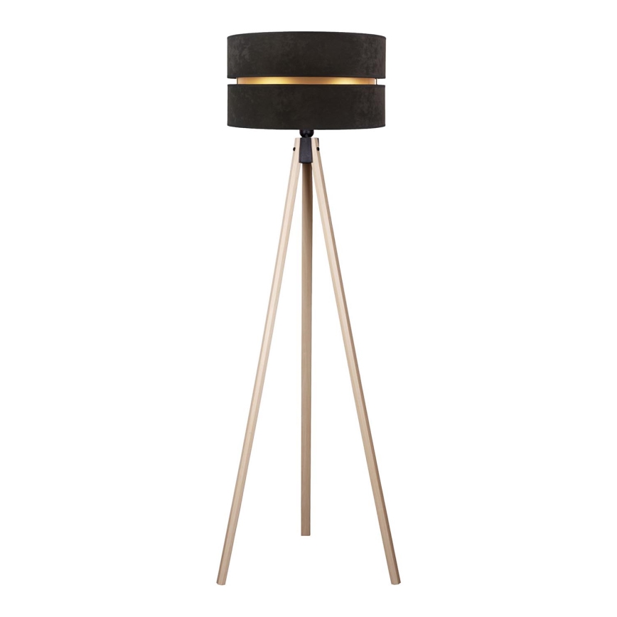 Duolla - Stojací lampa DUO 1xE27/60W/230V pr. 44 cm černá/béžová