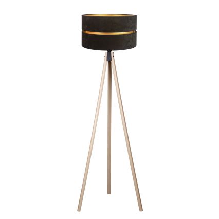 Duolla - Stojací lampa DUO 1xE27/60W/230V pr. 44 cm černá/béžová