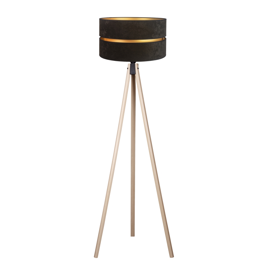 Duolla - Stojací lampa DUO 1xE27/60W/230V pr. 44 cm černá/béžová
