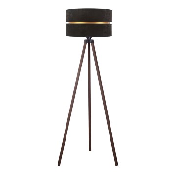 Duolla - Stojací lampa DUO 1xE27/60W/230V pr. 44 cm černá/hnědá