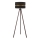 Duolla - Stojací lampa DUO 1xE27/60W/230V pr. 44 cm černá/hnědá
