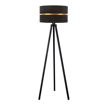 Duolla - Stojací lampa DUO 1xE27/60W/230V pr. 44 cm černá/wenge