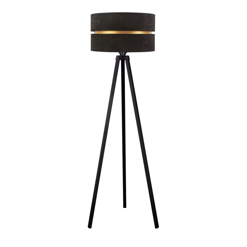 Duolla - Stojací lampa DUO 1xE27/60W/230V pr. 44 cm černá/wenge