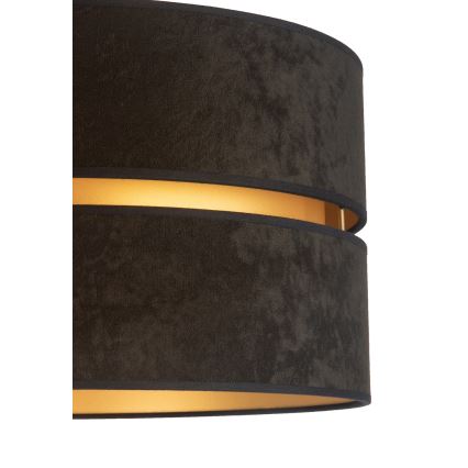 Duolla - Stojací lampa DUO 1xE27/60W/230V pr. 44 cm černá/wenge