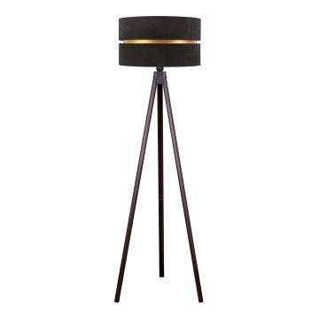 Duolla - Stojací lampa DUO 1xE27/60W/230V pr. 44 cm černá/wenge