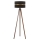 Duolla - Stojací lampa DUO 1xE27/60W/230V pr. 44 cm černá/wenge