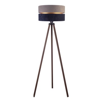 Duolla - Stojací lampa DUO 1xE27/60W/230V pr. 44 cm šedá/modrá/hnědá