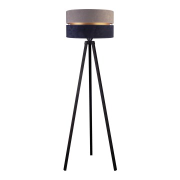 Duolla - Stojací lampa DUO 1xE27/60W/230V pr. 44 cm šedá/modrá/wenge