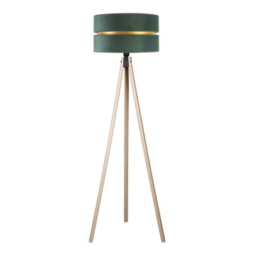 Duolla - Stojací lampa DUO 1xE27/60W/230V pr. 44 cm zelená/béžová