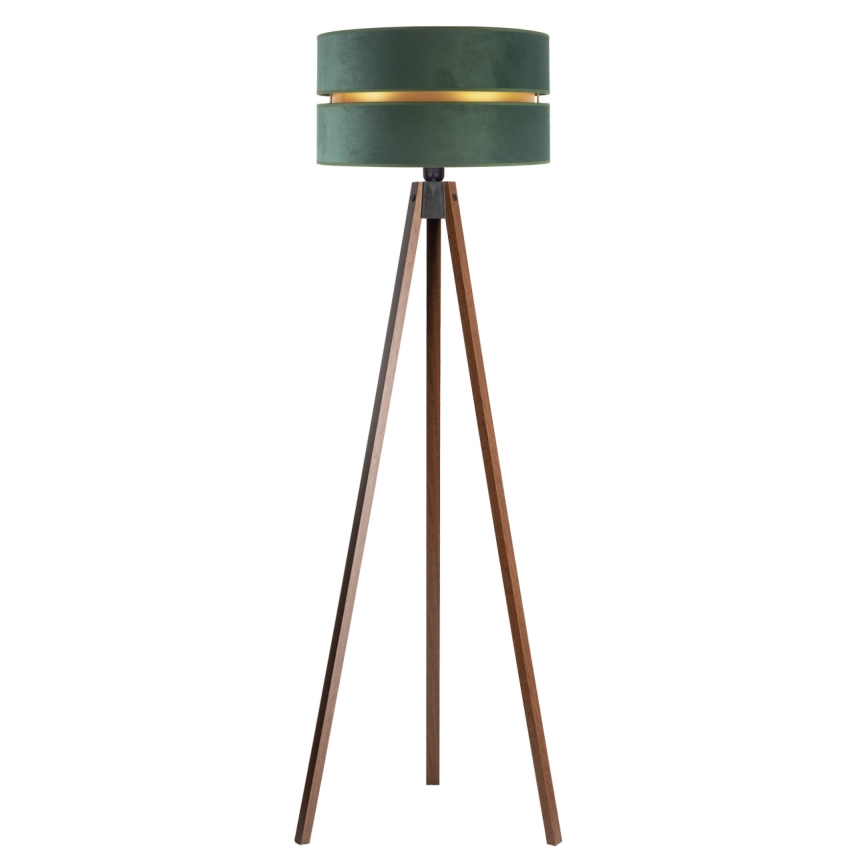 Duolla - Stojací lampa DUO 1xE27/60W/230V pr. 44 cm zelená/wenge