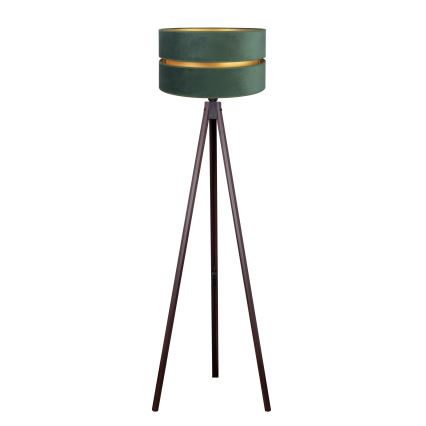 Duolla - Stojací lampa DUO 1xE27/60W/230V pr. 44 cm zelená/wenge