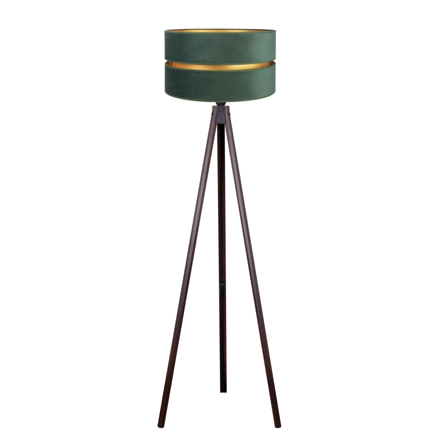 Duolla - Stojací lampa DUO 1xE27/60W/230V pr. 44 cm zelená/wenge