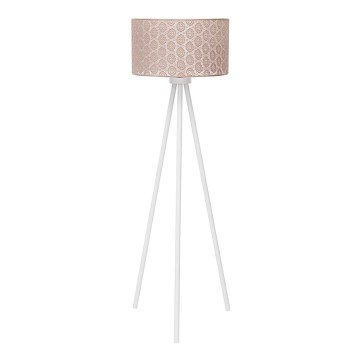 Duolla - Stojací lampa ECHO1 1xE27/40W/230V pr. 45 cm béžová/krajka