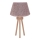Duolla - Stolní lampa BOUCLE 1xE27/15W/230V pr. 28 cm hnědá/dřevo