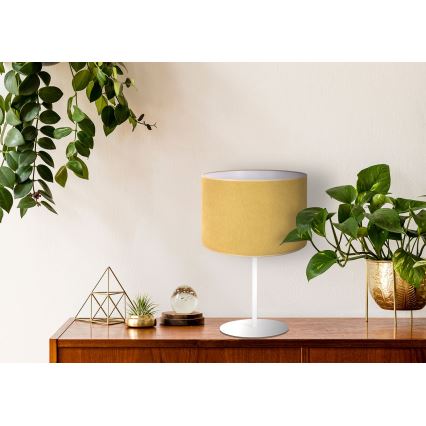 Duolla - Stolní lampa BRISTOL 1xE14/15W/230V pr. 17,5 cm žlutá/bílá