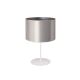 Duolla - Stolní lampa CANNES 1xE14/15W/230V 20 cm stříbrná/bílá