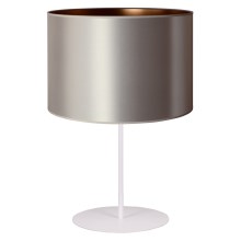 Duolla - Stolní lampa CANNES 1xE14/15W/230V 20 cm stříbrná/měděná/bílá