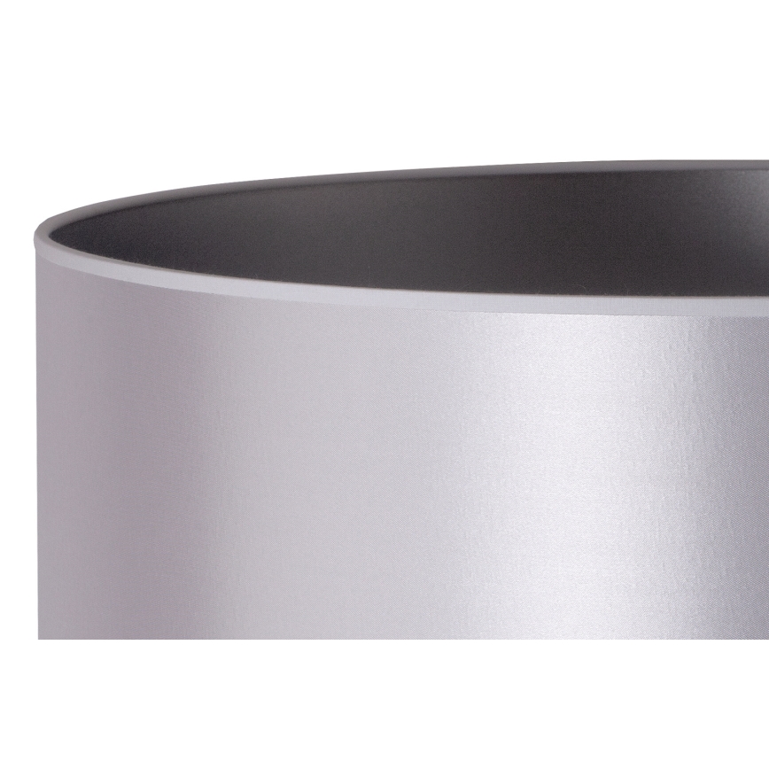 Duolla - Stolní lampa CANNES 1xE14/15W/230V pr. 20 cm stříbrná/bílá