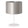 Duolla - Stolní lampa CANNES 1xE14/15W/230V pr. 20 cm stříbrná/bílá