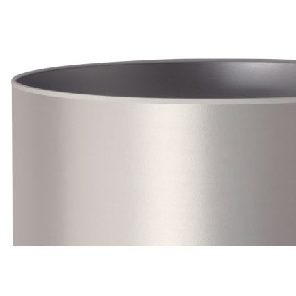 Duolla - Stolní lampa CANNES 1xE14/15W/230V pr. 20 cm stříbrná/bílá