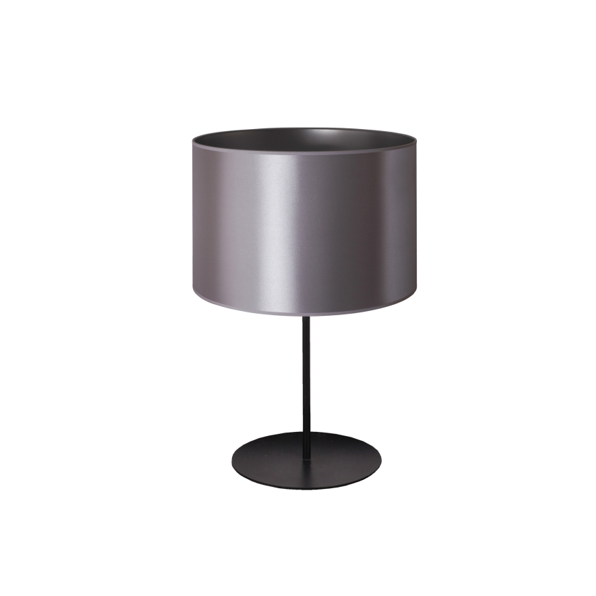 Duolla - Stolní lampa CANNES 1xE14/15W/230V pr. 20 cm stříbrná/černá
