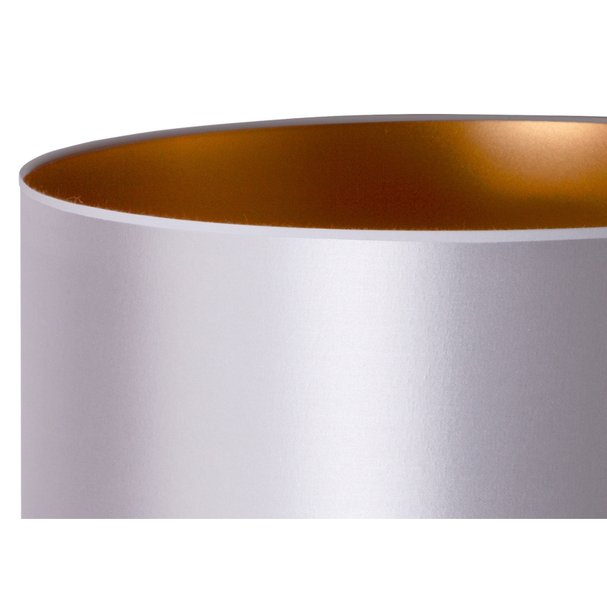 Duolla - Stolní lampa CANNES 1xE14/15W/230V pr. 20 cm stříbrná/měděná/bílá