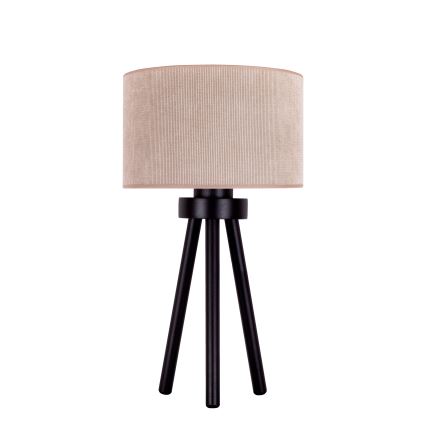 Duolla - Stolní lampa LYON 1xE27/15W/230V pr. 30 cm béžová