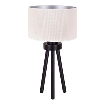 Duolla - Stolní lampa LYON 1xE27/15W/230V pr. 30 cm krémová