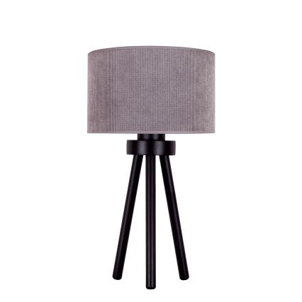 Duolla - Stolní lampa LYON 1xE27/15W/230V pr. 30 cm šedá
