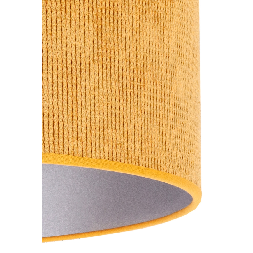 Duolla - Stolní lampa LYON 1xE27/15W/230V pr. 30 cm žlutá