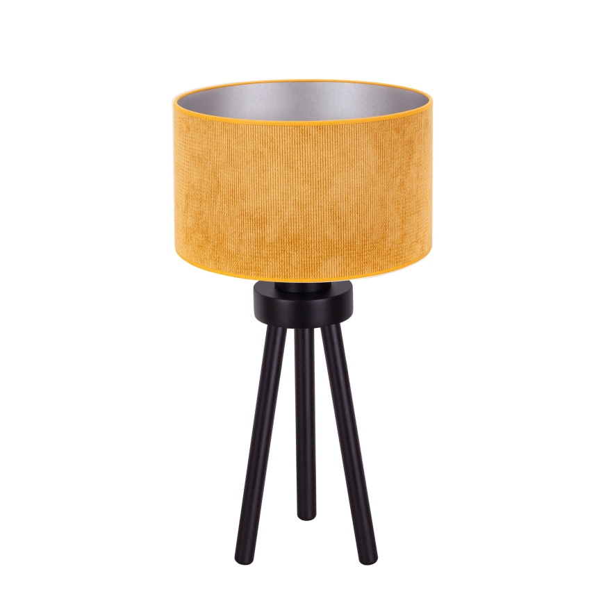 Duolla - Stolní lampa LYON 1xE27/15W/230V pr. 30 cm žlutá
