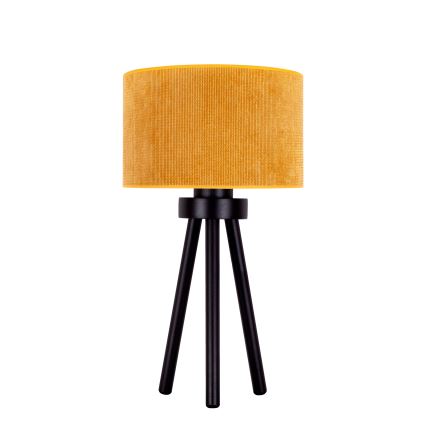 Duolla - Stolní lampa LYON 1xE27/15W/230V pr. 30 cm žlutá