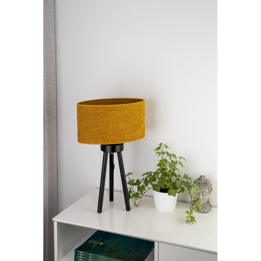 Duolla - Stolní lampa OVAL 1xE27/15W/230V pr. 30 cm hnědá
