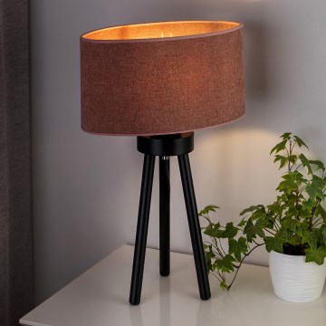 Duolla - Stolní lampa OVAL 1xE27/15W/230V pr. 30 cm růžová