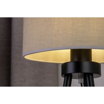 Duolla - Stolní lampa OVAL 1xE27/15W/230V pr. 30 cm šedá
