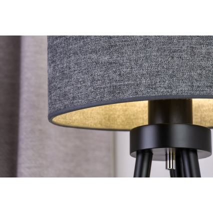 Duolla - Stolní lampa OVAL 1xE27/15W/230V pr. 30 cm šedá