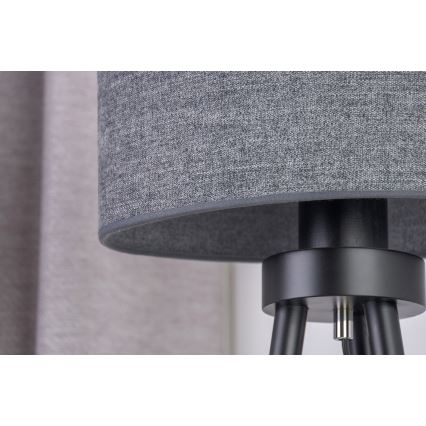 Duolla - Stolní lampa OVAL 1xE27/15W/230V pr. 30 cm šedá