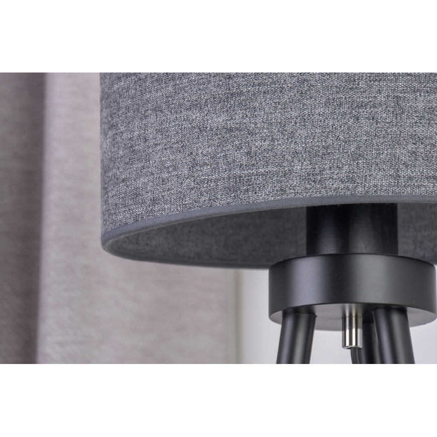 Duolla - Stolní lampa OVAL 1xE27/15W/230V pr. 30 cm šedá