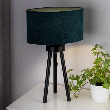 Duolla - Stolní lampa OVAL 1xE27/15W/230V pr. 30 cm zelená