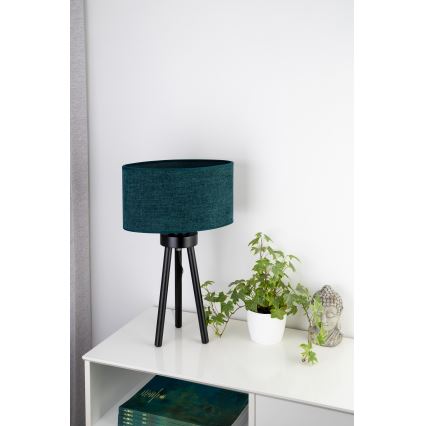 Duolla - Stolní lampa OVAL 1xE27/15W/230V pr. 30 cm zelená