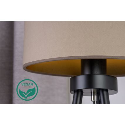 Duolla - Stolní lampa OVAL VEGAN 1xE27/15W/230V pr. 30 cm béžová