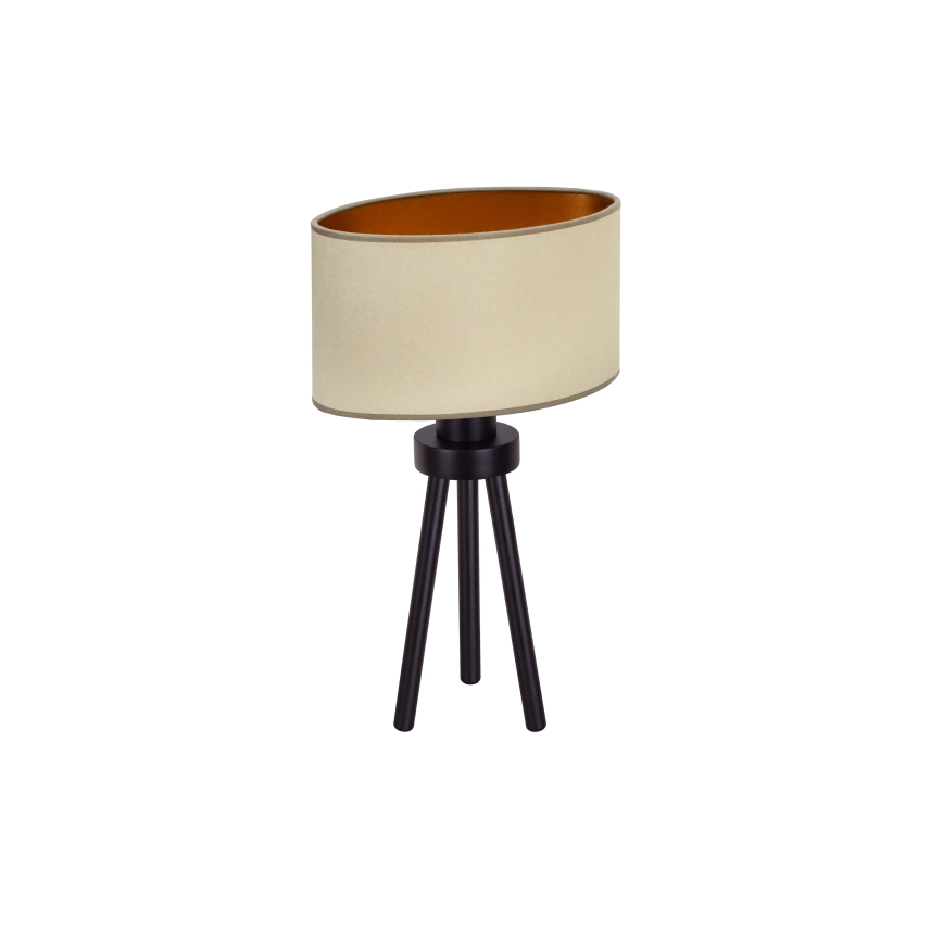 Duolla - Stolní lampa OVAL VEGAN 1xE27/15W/230V pr. 30 cm béžová