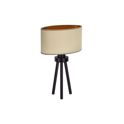 Duolla - Stolní lampa OVAL VEGAN 1xE27/15W/230V pr. 30 cm béžová
