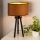 Duolla - Stolní lampa OVAL VEGAN 1xE27/15W/230V pr. 30 cm hnědá