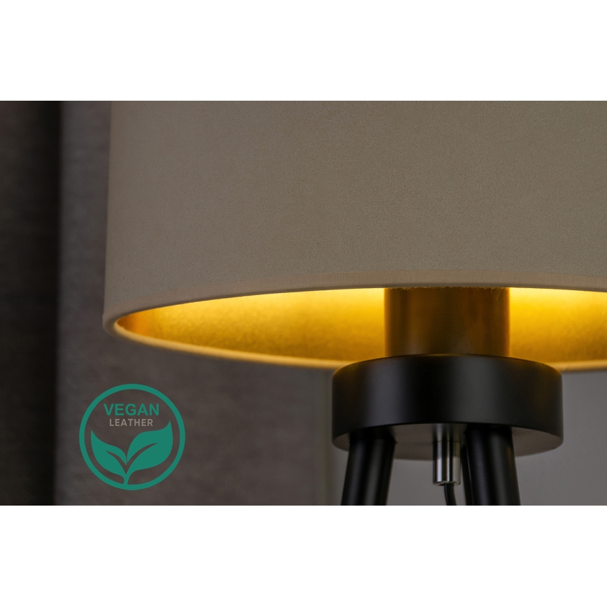 Duolla - Stolní lampa OVAL VEGAN 1xE27/15W/230V pr. 30 cm krémová