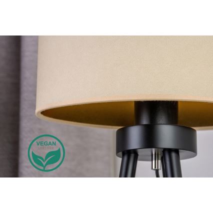 Duolla - Stolní lampa OVAL VEGAN 1xE27/15W/230V pr. 30 cm krémová