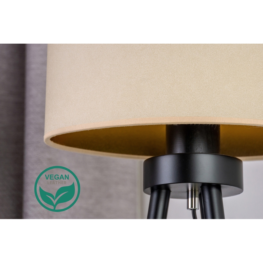 Duolla - Stolní lampa OVAL VEGAN 1xE27/15W/230V pr. 30 cm krémová