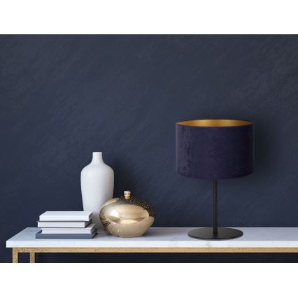 Duolla - Stolní lampa ROLLER 1xE14/15W/230V pr. 20 cm modrá/zlatá