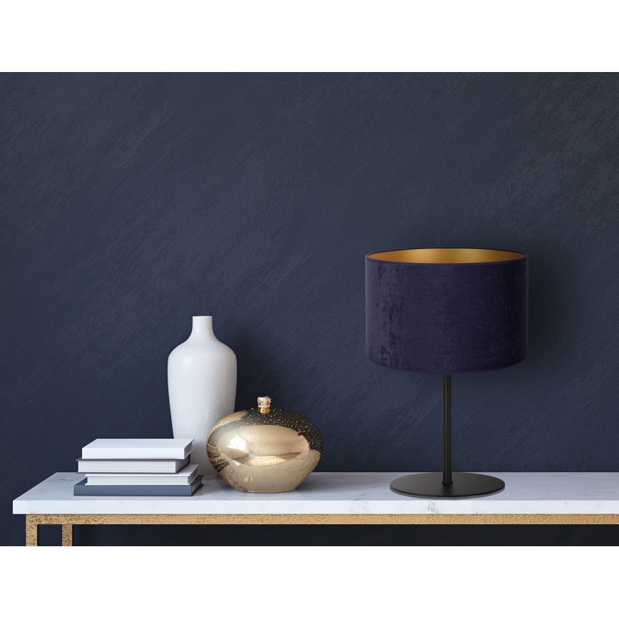 Duolla - Stolní lampa ROLLER 1xE14/15W/230V pr. 20 cm modrá/zlatá